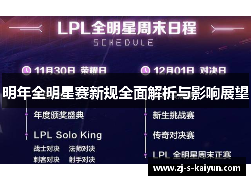 明年全明星赛新规全面解析与影响展望 明年全明星赛新规全面解析与影响展望