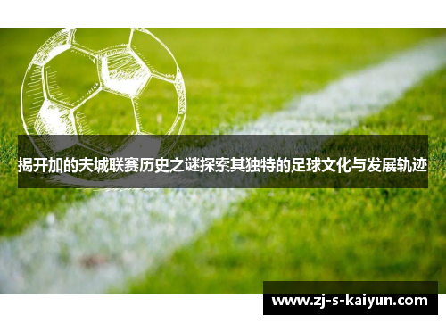 揭开加的夫城联赛历史之谜探索其独特的足球文化与发展轨迹 揭开加的夫城联赛历史之谜探索其独特的足球文化与发展轨迹