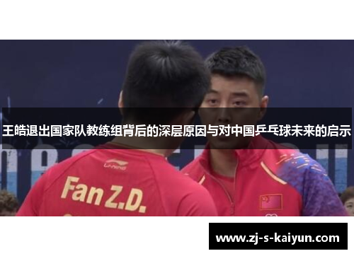 王皓退出国家队教练组背后的深层原因与对中国乒乓球未来的启示