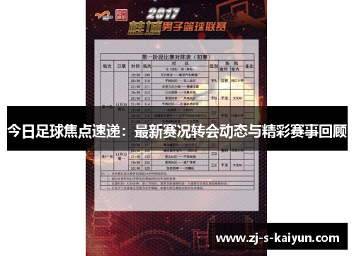 今日足球焦点速递:最新赛况转会动态与精彩赛事回顾 今日足球焦点速递:最新赛况转会动态与精彩赛事回顾